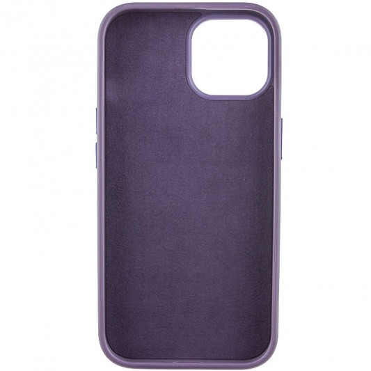 Чехол TPU+Glass Sapphire Midnight Open Camera with MagSafe для Apple iPhone 15 (6.1"), Фиолетовый / Deep Purple - изображение 3
