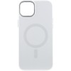 Чехол TPU+Glass Sapphire Midnight Open Camera with MagSafe для Apple iPhone 15 Plus (6.7"), Белый / White