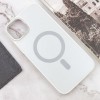 Чехол TPU+Glass Sapphire Midnight Open Camera with MagSafe для Apple iPhone 15 Plus (6.7"), Белый / White