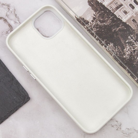 Чехол TPU+Glass Sapphire Midnight Open Camera with MagSafe для Apple iPhone 15 Plus (6.7") Белый / White - изображение 2