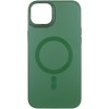 Чохол TPU+Glass Sapphire Midnight Open Camera with MagSafe для Apple iPhone 15 Plus (6.7"), Зелений / Forest green