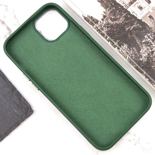 Чохол TPU+Glass Sapphire Midnight Open Camera with MagSafe для Apple iPhone 15 Plus (6.7") Зелений / Forest green - зображення 2 