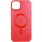 Чохол TPU+Glass Sapphire Midnight Open Camera with MagSafe для Apple iPhone 15 Plus (6.7") Червоний / Red