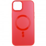 Чехол TPU+Glass Sapphire Midnight Open Camera with MagSafe для Apple iPhone 15 Plus (6.7"), Красный / Red