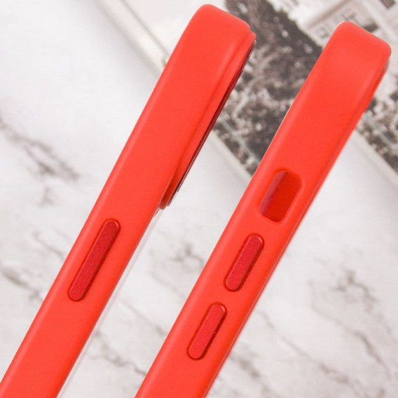 Чехол TPU+Glass Sapphire Midnight Open Camera with MagSafe для Apple iPhone 15 Plus (6.7"), Красный / Red