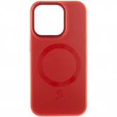 Чехол TPU+Glass Sapphire Midnight Open Camera with MagSafe для Apple iPhone 15 Pro (6.1 дюйма) Красный / Red