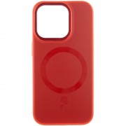 Чехол TPU+Glass Sapphire Midnight Open Camera with MagSafe для Apple iPhone 15 Pro Max (6.7") Красный / Red