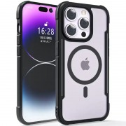 TPU+PC чехол Defense Clear with MagSafe для Apple iPhone 15 Pro Max (6.7") Черный