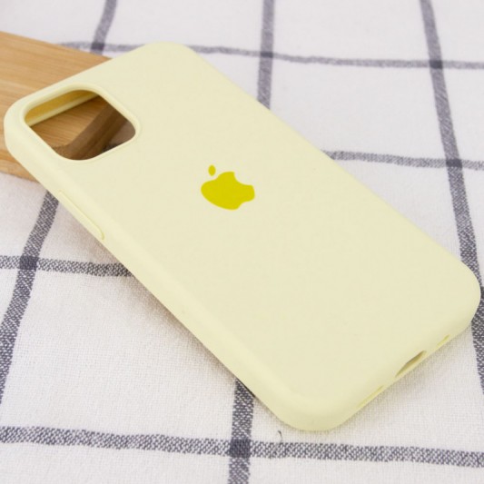 Чохол Silicone Case Full Protective (AA) для Apple iPhone 12 Pro Max (6.7") Жовтий / Mellow Yellow - зображення 1 