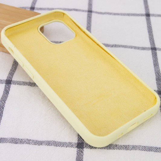 Чохол Silicone Case Full Protective (AA) для Apple iPhone 12 Pro Max (6.7") Жовтий / Mellow Yellow - зображення 2 