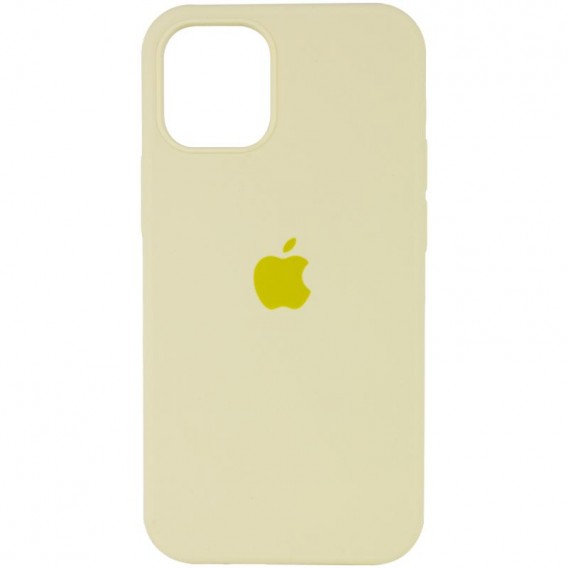 Чохол для Apple iPhone 12 Pro Max (6.7") - Silicone Case Full Protective (AA) (Жовтий / Mellow Yellow)