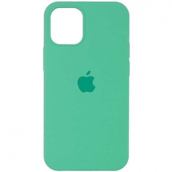 Чохол для Apple iPhone 12 Pro Max (6.7") - Silicone Case Full Protective (AA) (Зелений / Spearmint)