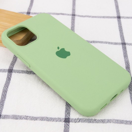 Чохол Silicone Case Full Protective (AA) для Apple iPhone 12 Pro Max (6.7") М'ятний / Mint - зображення 1 