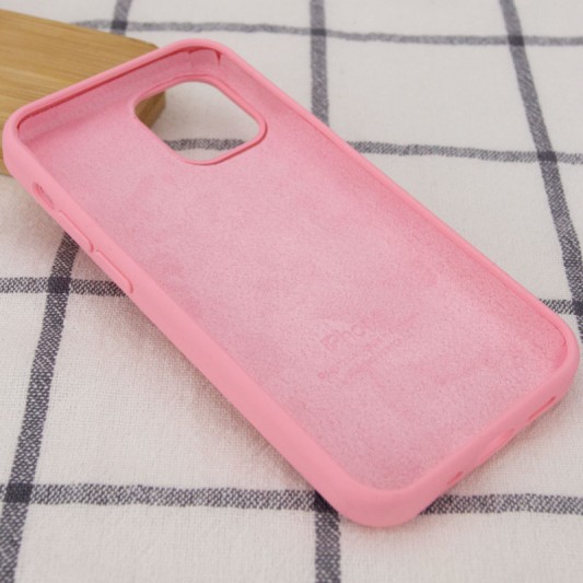 Чохол Silicone Case Full Protective (AA) для Apple iPhone 12 Pro Max (6.7") Рожевий / Light pink - зображення 1 