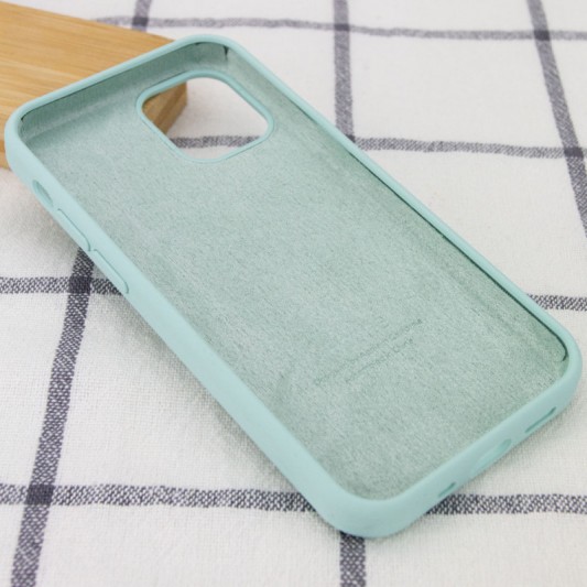 Чохол Silicone Case Full Protective (AA) для Apple iPhone 12 Pro Max (6.7") Бірюзовий / Beryl - зображення 2 