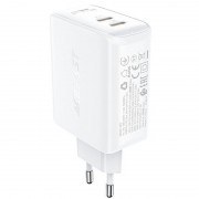 СЗУ Acefast A29 PD50W GaN (2USB-C) White