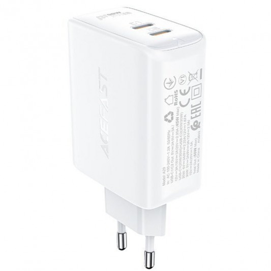 СЗУ Acefast A29 PD50W GaN (2USB-C) White