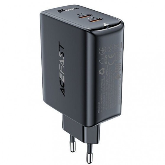 СЗУ Acefast A29 PD50W GaN (2USB-C) Black