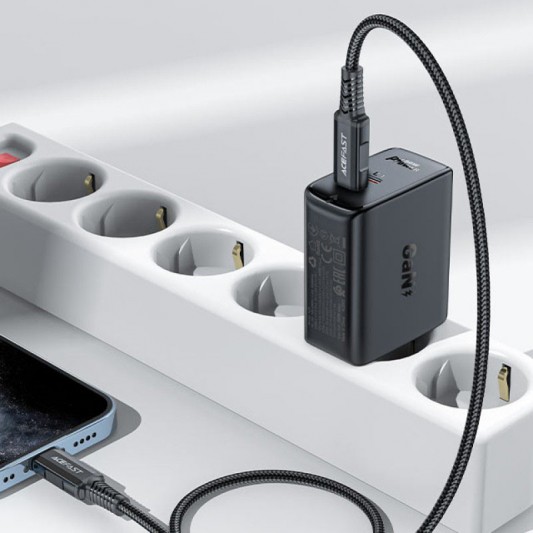 СЗУ Acefast A29 PD50W GaN (2USB-C) Black - изображение 2