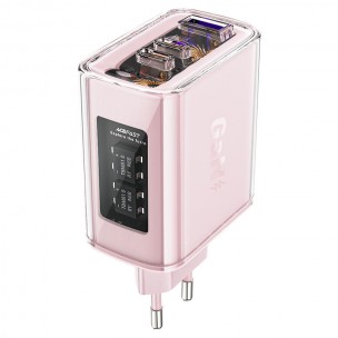 Блок питания Acefast A45 Exploration series PD65W GaN (1USB-A/2C) Cherry blossom