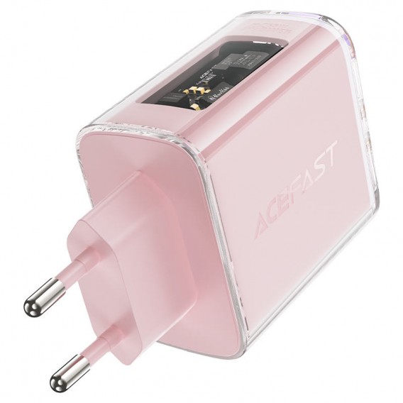 Зарядное устройство Acefast A45 Exploration series PD65W GaN (2*USB-C+USB-A), Cherry blossom