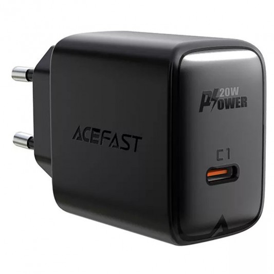 СЗУ Acefast A1 PD20W (1USB-C) Black - изображение 1