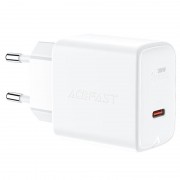 Зарядний пристрій Acefast A21 30W GaN single USB-C, White