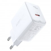Зарядний пристрій Acefast A21 30W GaN single USB-C, White