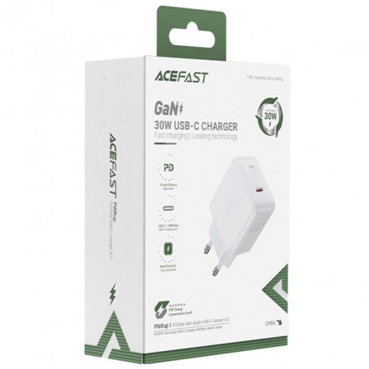 МЗП Acefast A21 PD30W GaN (1USB-C) White - зображення 3 
