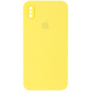 Чохол Silicone Case Square Full Camera Protective (AA) для Apple iPhone XS Max (6.5") Жовтий / Yellow Чохол Silicone Case Square Full Camera Protective (AA) для Apple iPhone XS Max (6.5") Жовтий / Yellow