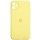 Чохол Silicone Case Square Full Camera Protective (AA) для Apple iPhone 11 (6.1") Жовтий / Yellow