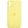 Чехол Silicone Case Square Full Camera Protective (AA) для Apple iPhone 11 (6.1") Желтый / Yellow