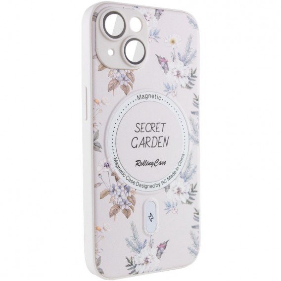 TPU+PC чохол Secret Garden with MagSafe для Apple iPhone 14 (6.1"), White