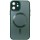 Чехол TPU+Glass Sapphire Midnight with MagSafe для Apple iPhone 12 (6.1") Зеленый / Forest green