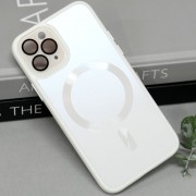 Чехол TPU+Glass Sapphire Midnight with MagSafe для Apple iPhone 13 Pro Max (6.7"), Белый / White