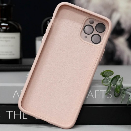 Чохол TPU+Glass Sapphire Midnight with MagSafe для Apple iPhone 14 Pro Max (6.7") Рожевий / Pink Sand - зображення 2 
