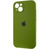 Чохол Silicone Case Full Camera Protective (AA) для Apple iPhone 15 (6.1") Зелений / Dark Olive