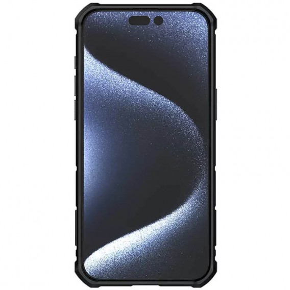 TPU+PC чехол Nillkin CamShield Armor (шторка на камеру) для Apple iPhone 15 Pro Max (6.7"), Черный