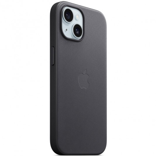 Чехол FineWoven (AAA) with MagSafe для Apple iPhone 15 Plus (6.7") Black - изображение 1