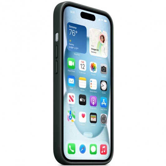 Чехол FineWoven (AAA) with MagSafe для Apple iPhone 15 Plus (6.7") Ever Green - изображение 2