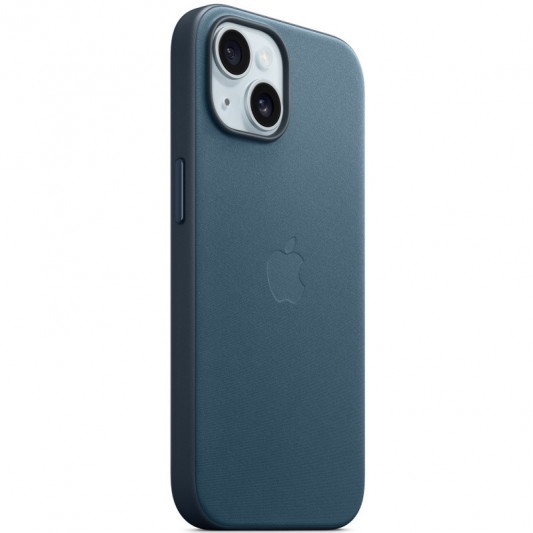 Чехол FineWoven (AAA) with MagSafe для Apple iPhone 15 Plus (6.7") Pacific Blue - изображение 1