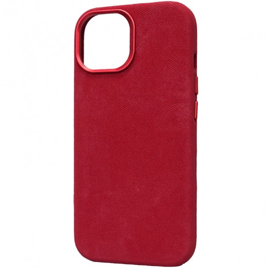 Чехол Denim with MagSafe для Apple iPhone 14 Pro (6.1") Red - изображение 1