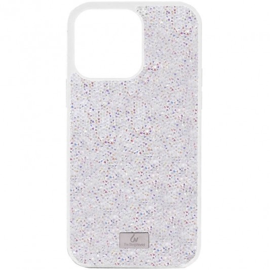 TPU чехол Bling World Rock Diamond для Apple iPhone 15 (6.1") Белый