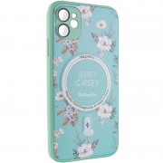 TPU+PC чехол Secret Garden with MagSafe для Apple iPhone 12 (6.1"), Mint