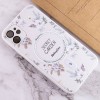 TPU+PC чехол Secret Garden with MagSafe для Apple iPhone 12 (6.1"), White