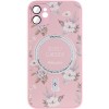TPU+PC чехол Secret Garden with MagSafe для Apple iPhone 12 (6.1"), Pink