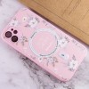 TPU+PC чехол Secret Garden with MagSafe для Apple iPhone 12 (6.1"), Pink
