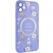 TPU+PC чохол Secret Garden with MagSafe для Apple iPhone 12 (6.1"), Lilac