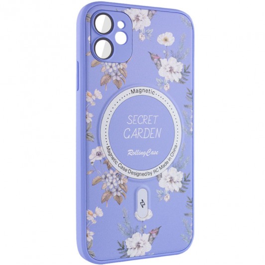 TPU+PC чохол Secret Garden with MagSafe для Apple iPhone 12 (6.1") Lilac - зображення 1 