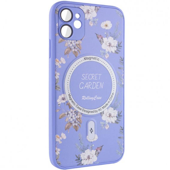 TPU+PC чохол Secret Garden with MagSafe для Apple iPhone 12 (6.1"), Lilac